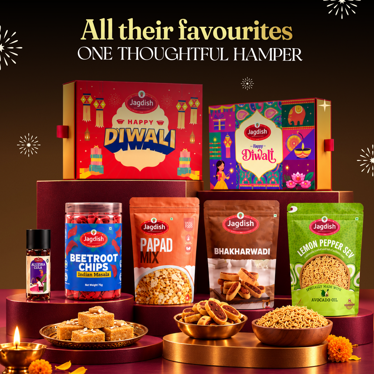 All Their Favourites. One Thoughtful Hamper.