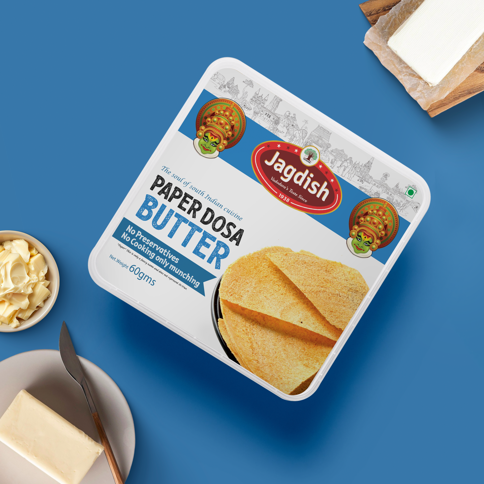 Butter Paper Dosa Khakhra - (60g)