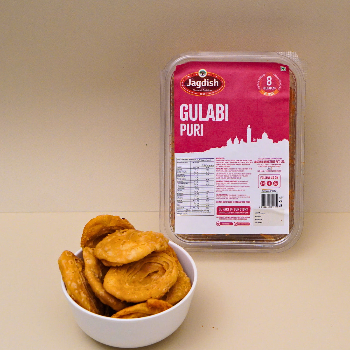 Gulabi Puri – Flaky Tea-Time Snack | Jagdish Farshan