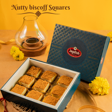 Nutty Biscoff Squares