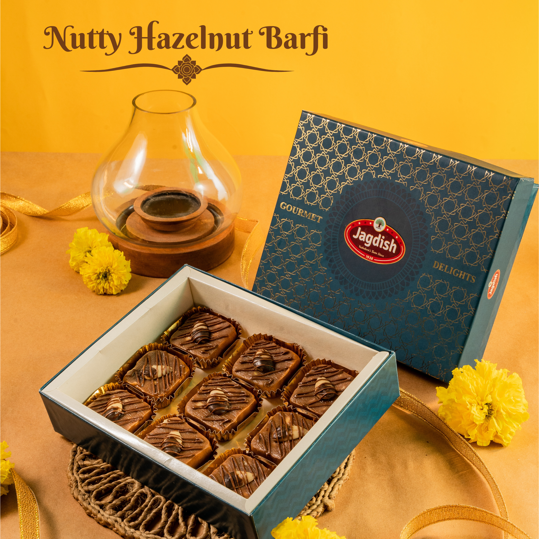 Nutty Hazelnut Barfi